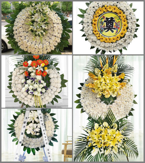 上海金山区朱泾镇大茫村花圈速递